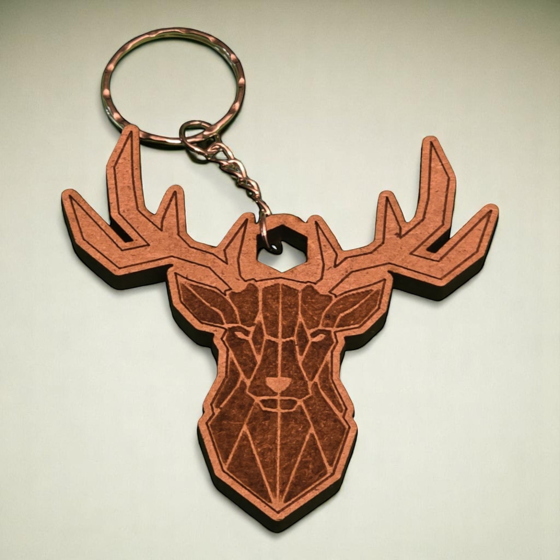 Porte-clé "Cerf Géométrique" CREAFAMAX