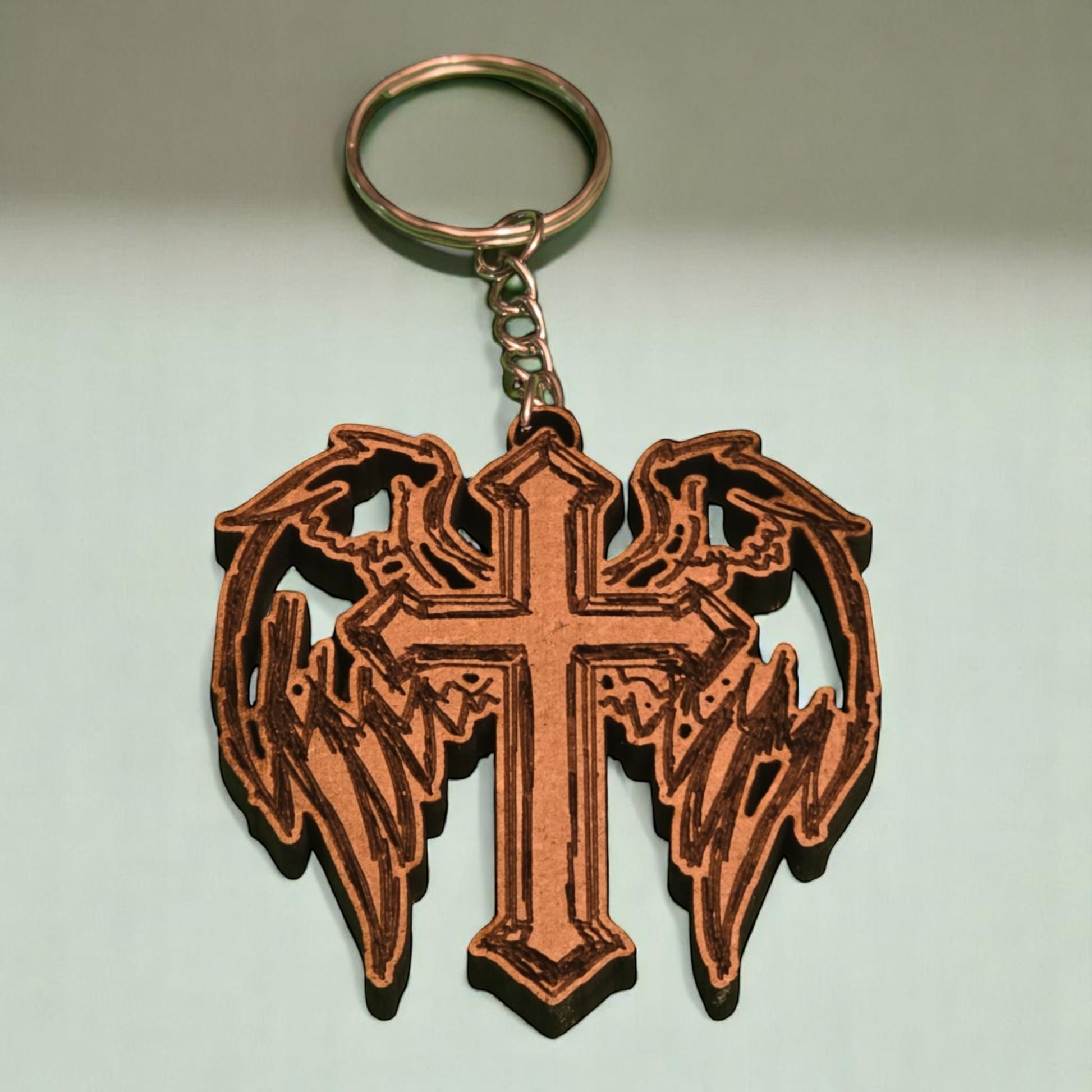 Porte-clés "Croix & Ailes"
