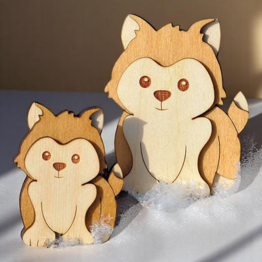 Statuette Husky 3D