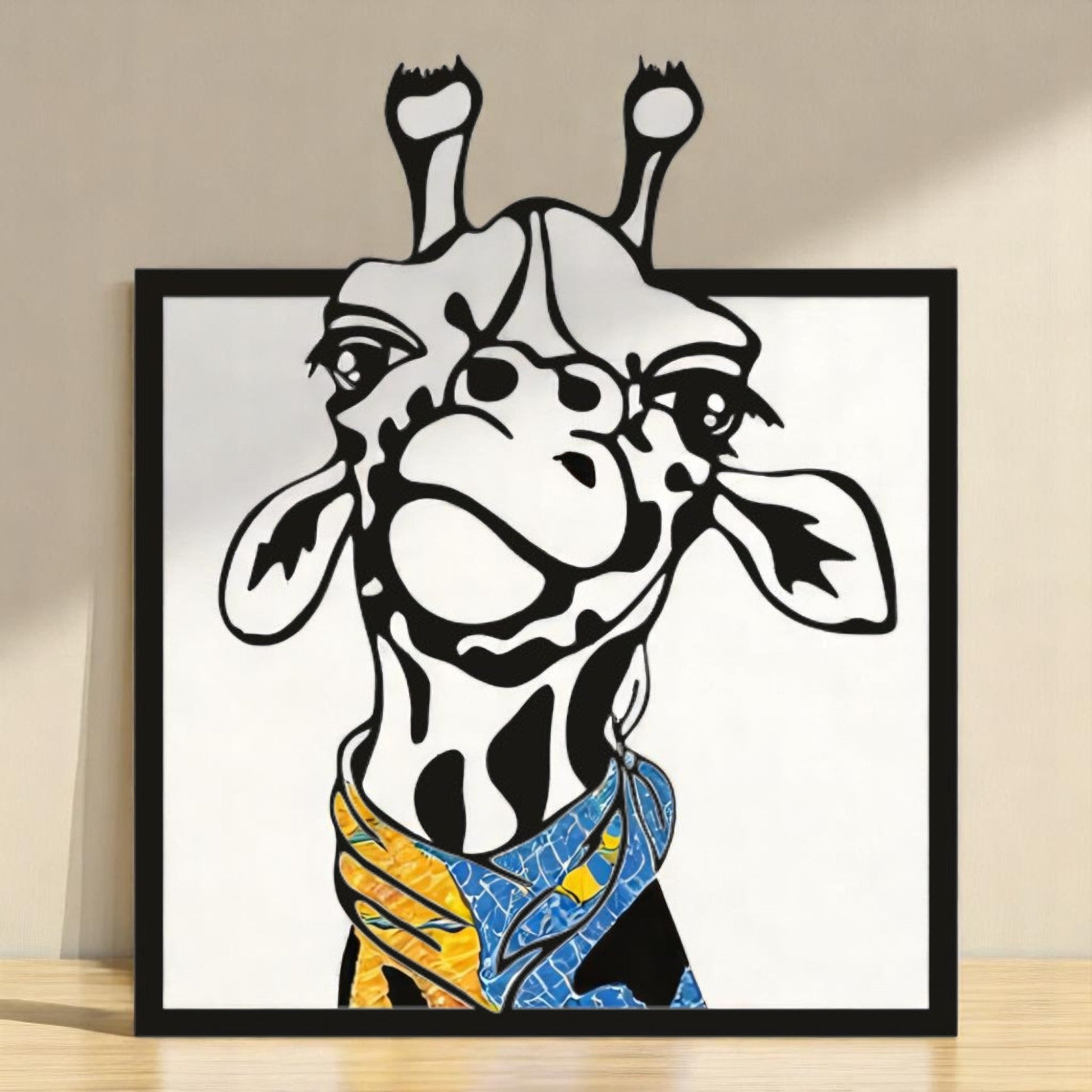 Tableau mural "Girafe Chic" CREAFAMAX