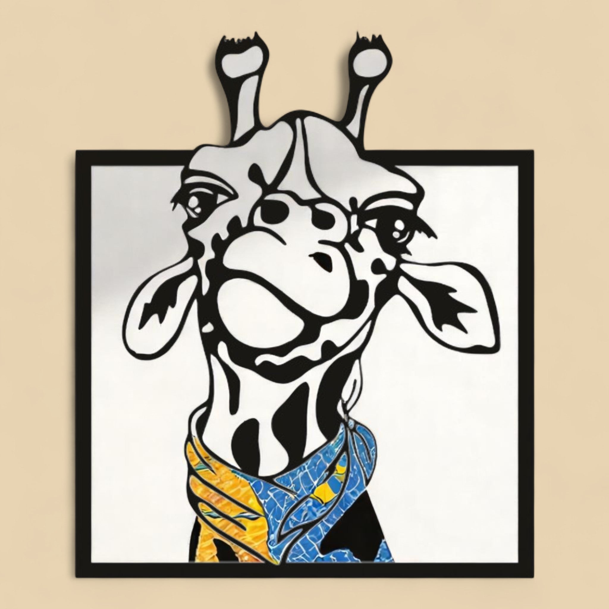 Tableau mural "Girafe Chic" CREAFAMAX