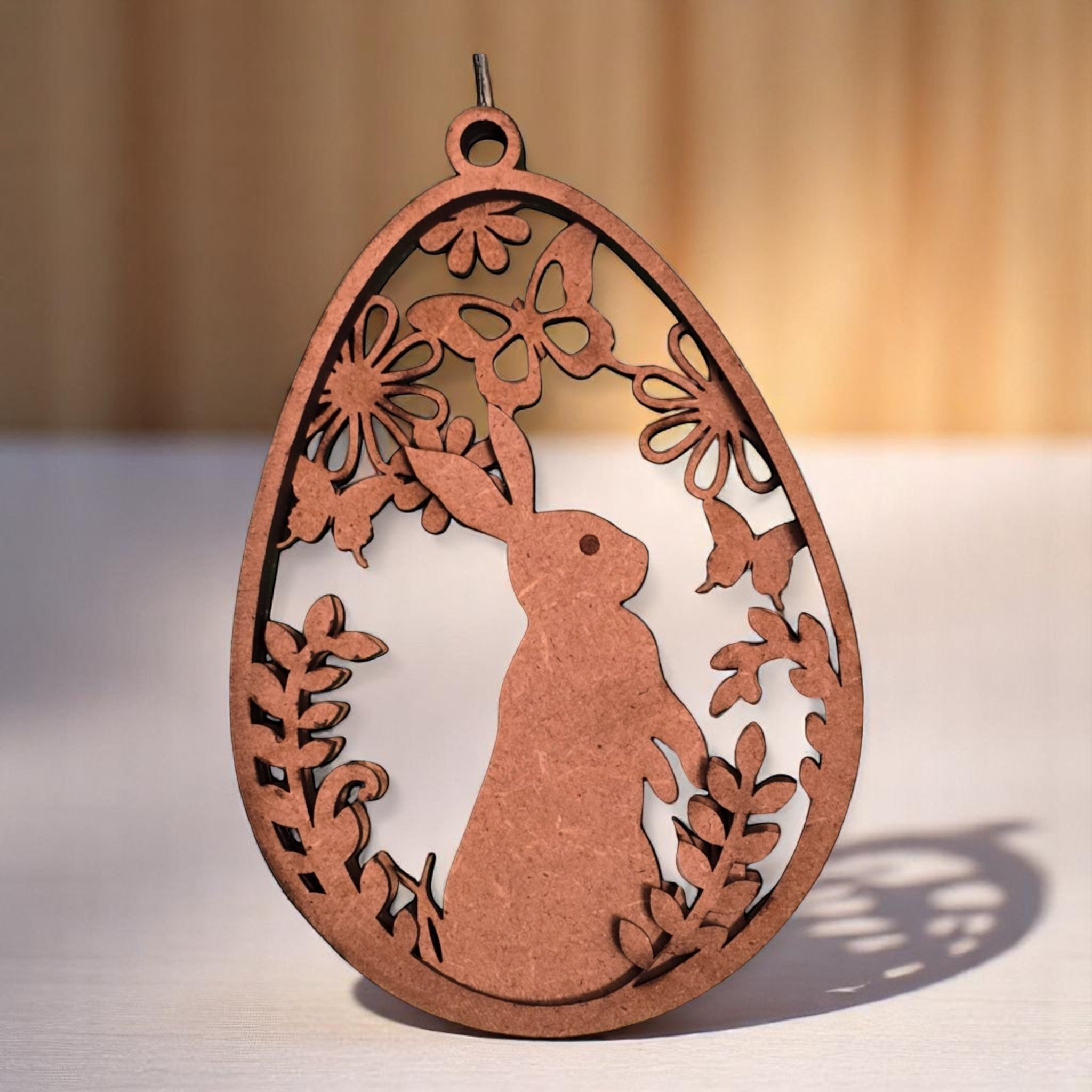 Lapin de Printemps – Décoration ajourée en bois CREAFAMAX