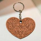 Porte-clé "Cœur floral" CREAFAMAX