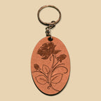 Porte-clés "Rose gravée" CREAFAMAX