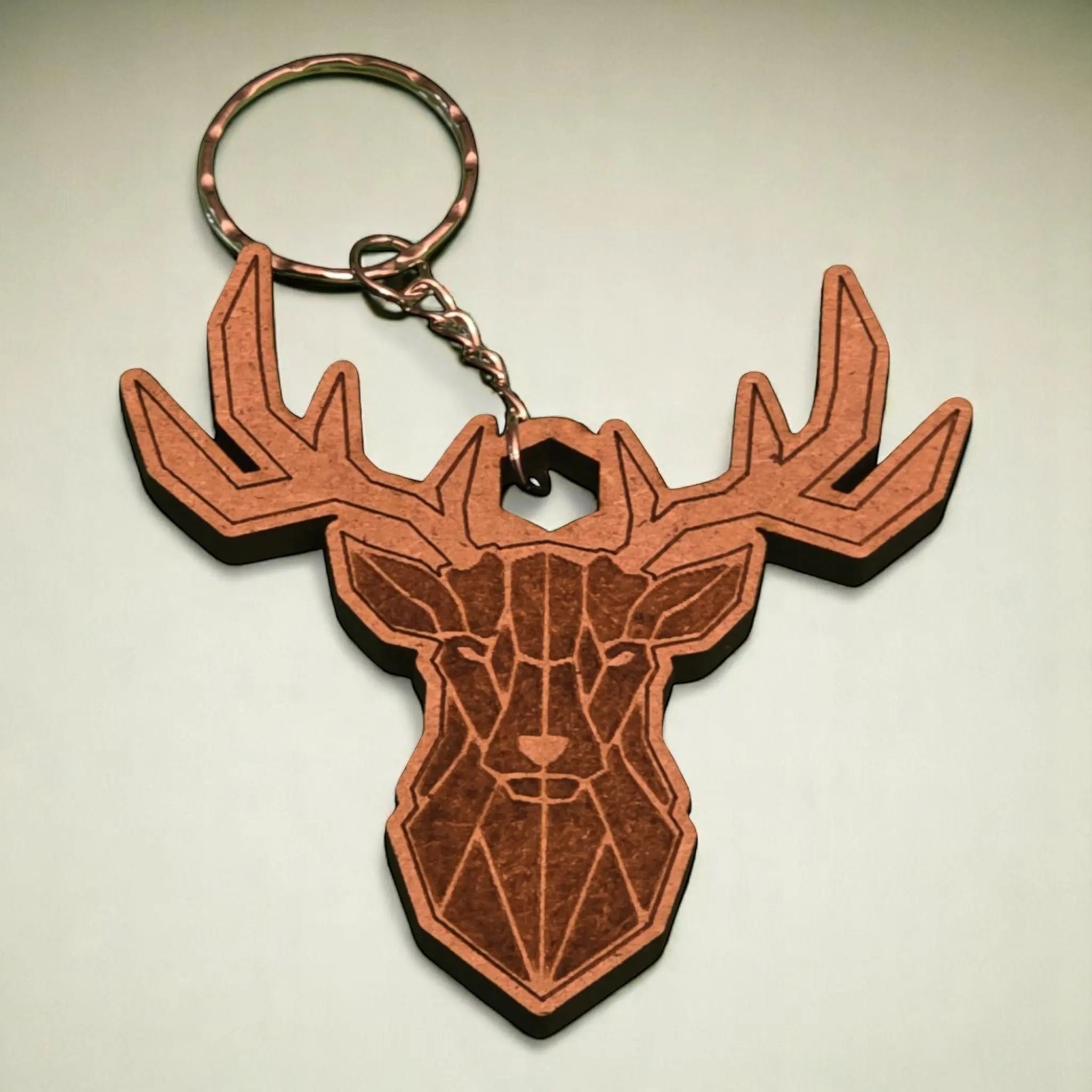 Porte-clé "Cerf Géométrique" CREAFAMAX