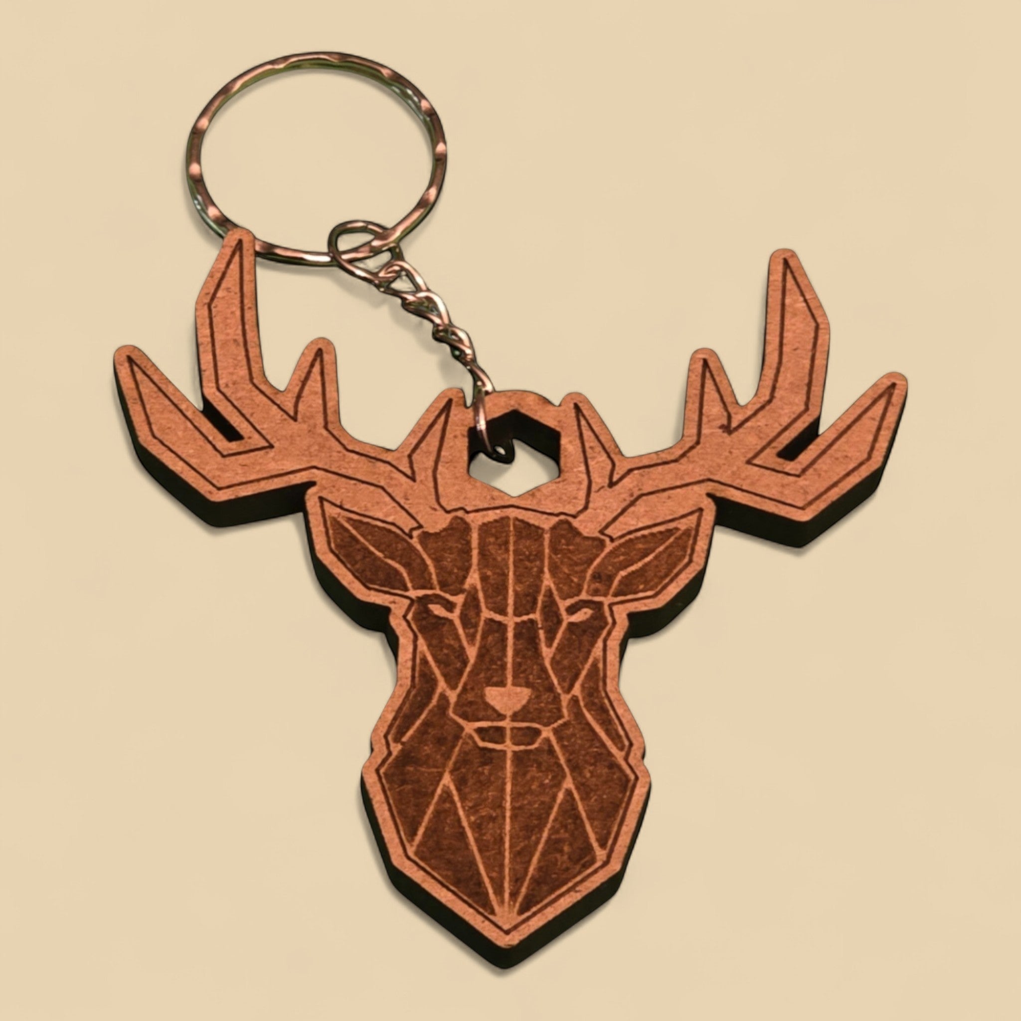 Porte-clé "Cerf Géométrique" CREAFAMAX