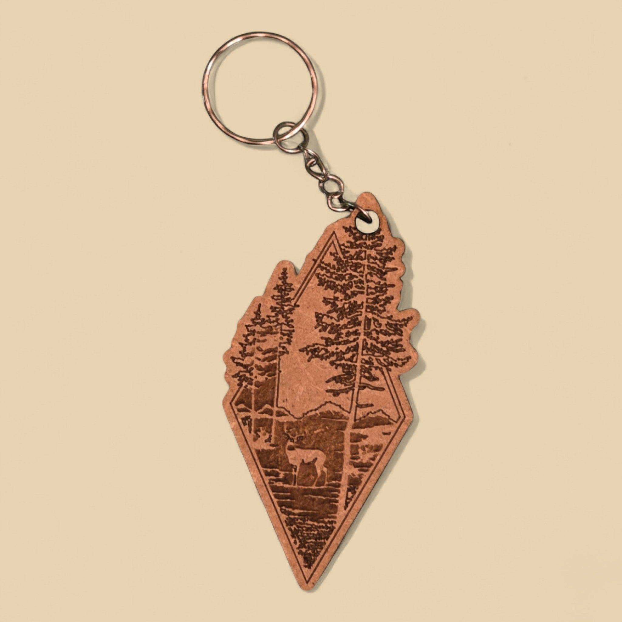 Porte-clés "Forêt & Cerf" CREAFAMAX