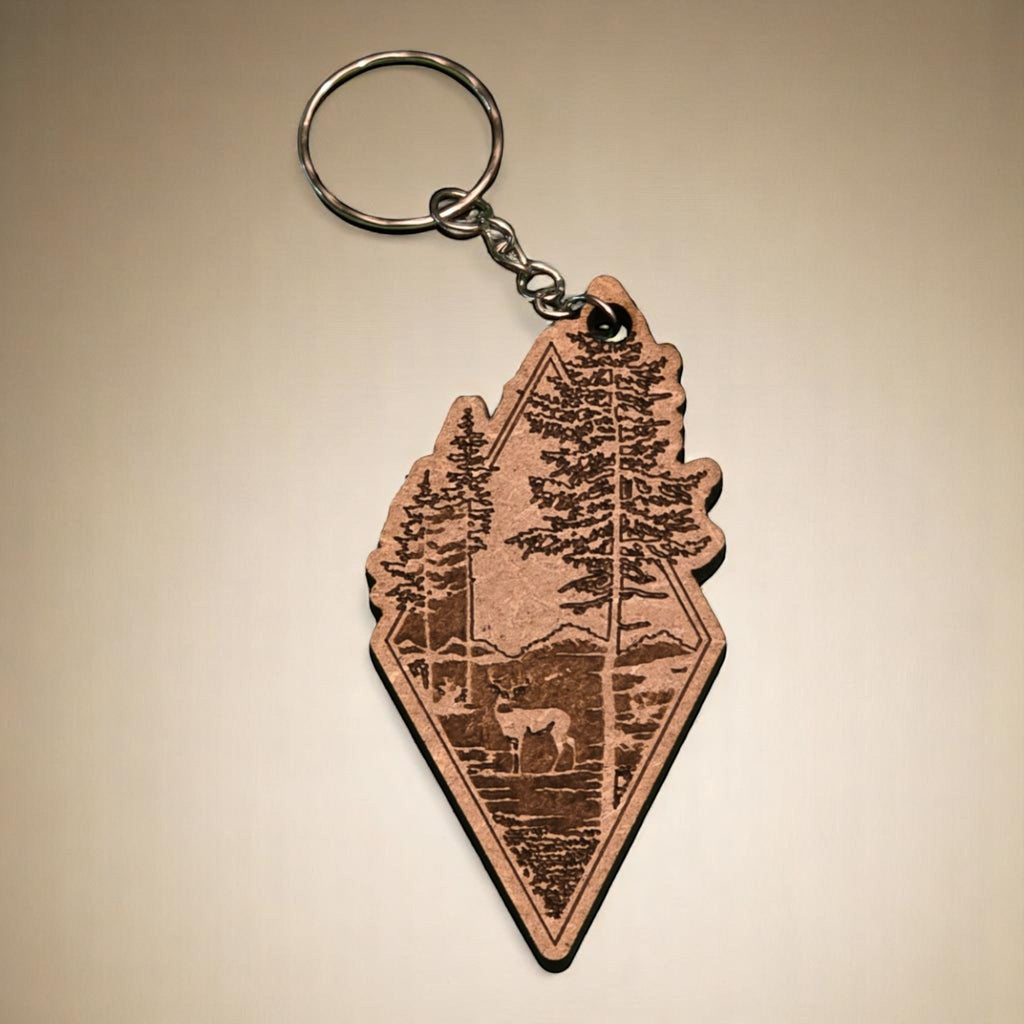 Porte-clés "Forêt & Cerf" CREAFAMAX