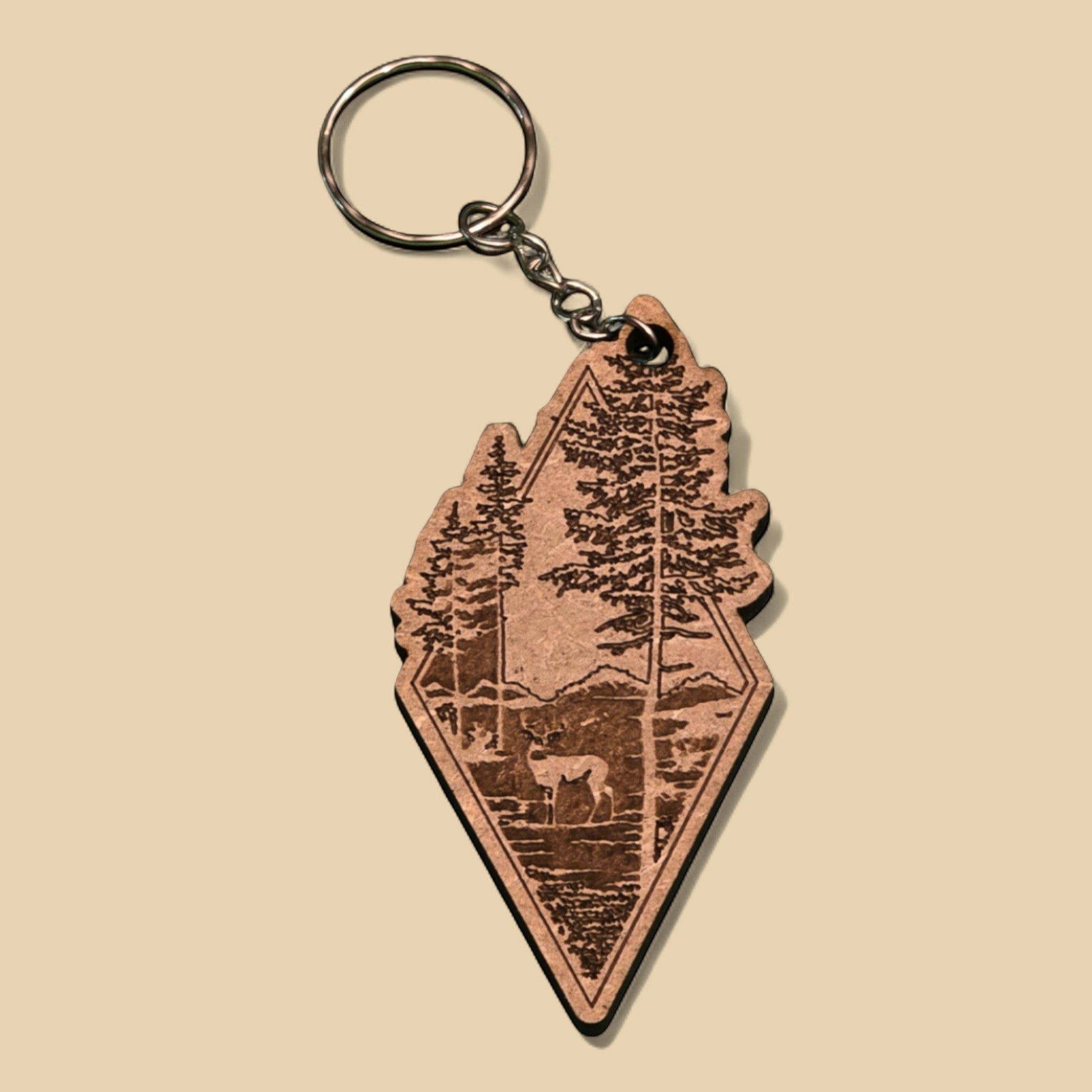 Porte-clés "Forêt & Cerf" CREAFAMAX