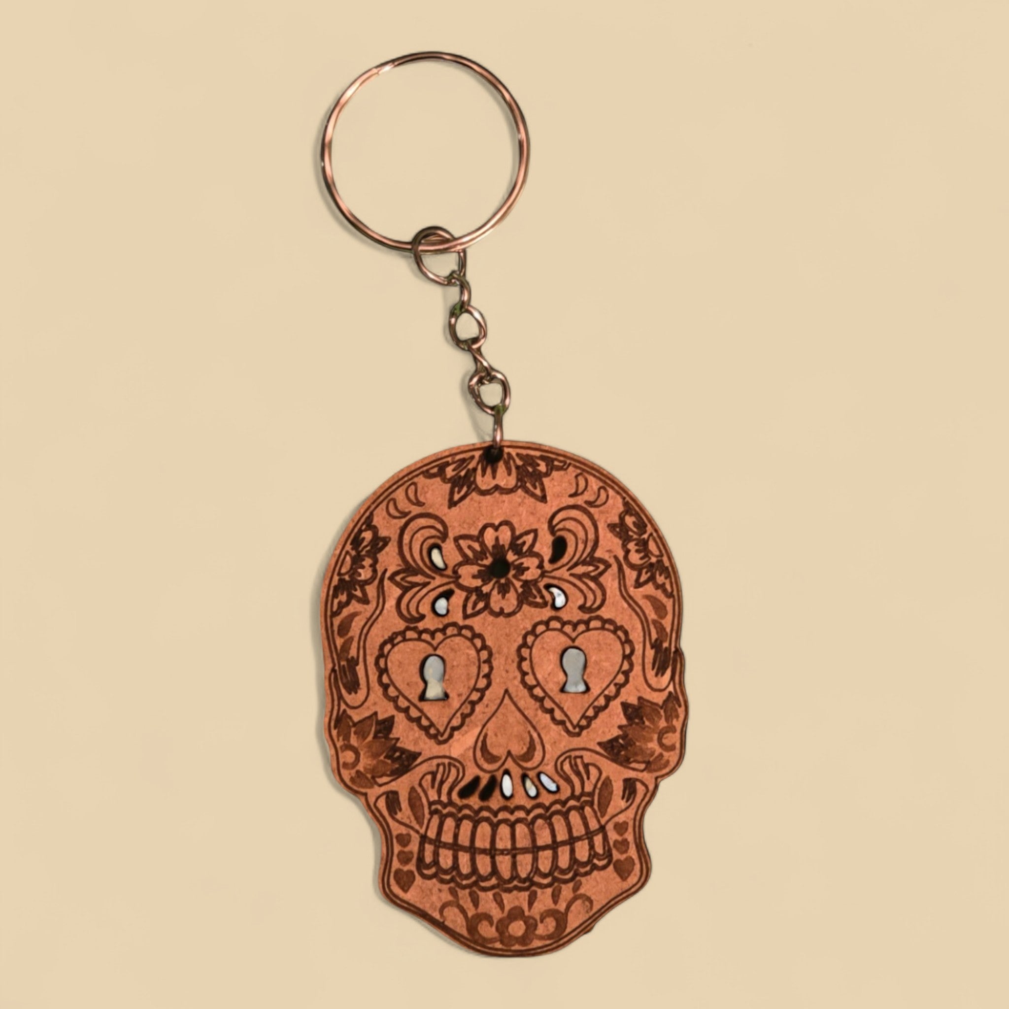 Porte-clés Crâne floral "Dia de los Muertos" CREAFAMAX