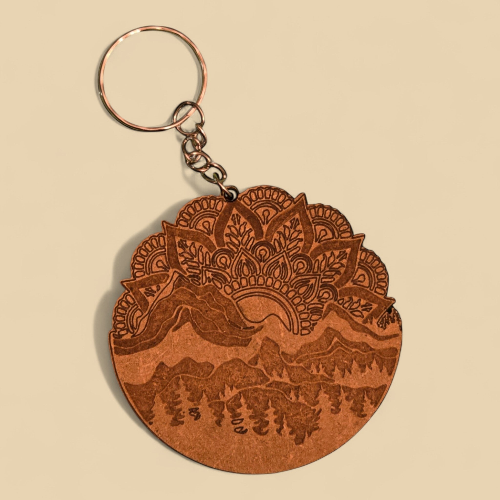 Porte-clés "Mandala Montagne" CREAFAMAX