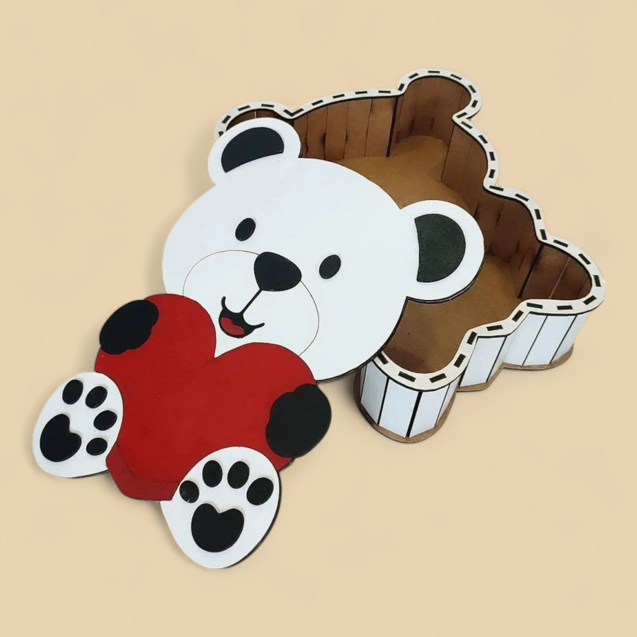 Boîte cadeau Ours Cœur CREAFAMAX