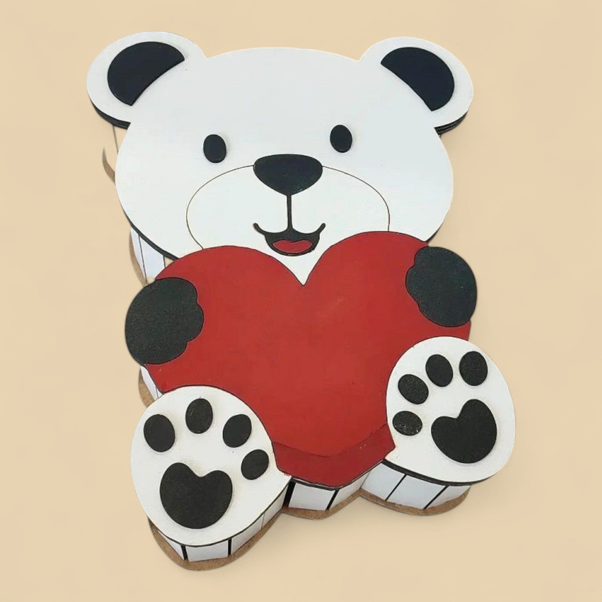 Boîte cadeau Ours Cœur CREAFAMAX