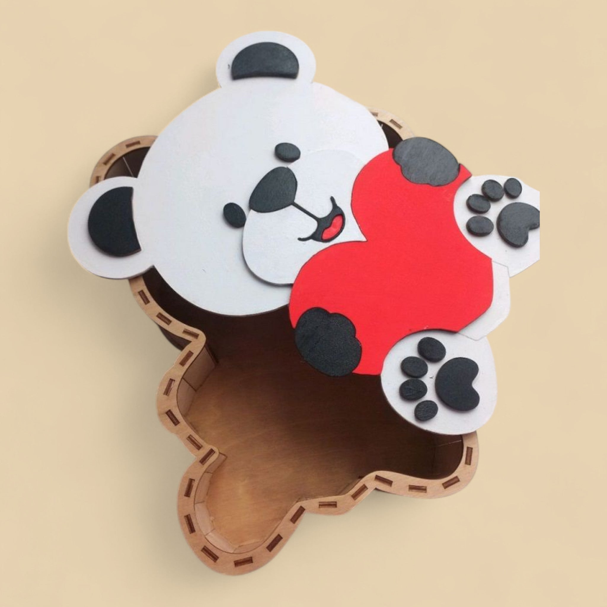 Boîte cadeau Ours Cœur CREAFAMAX