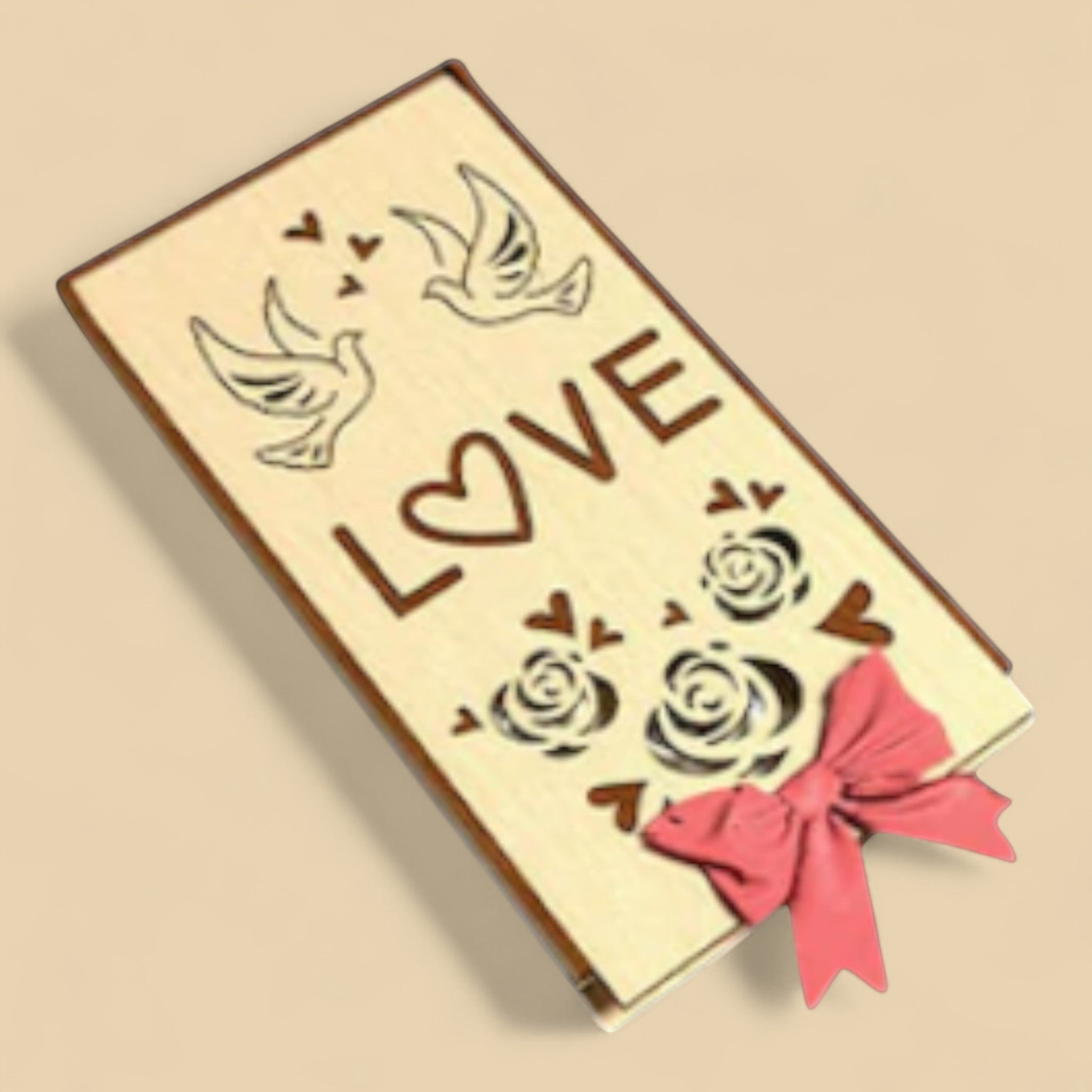 Boîte à billets LOVE en bois – CFX-BOX-LOVE-SET-3MM