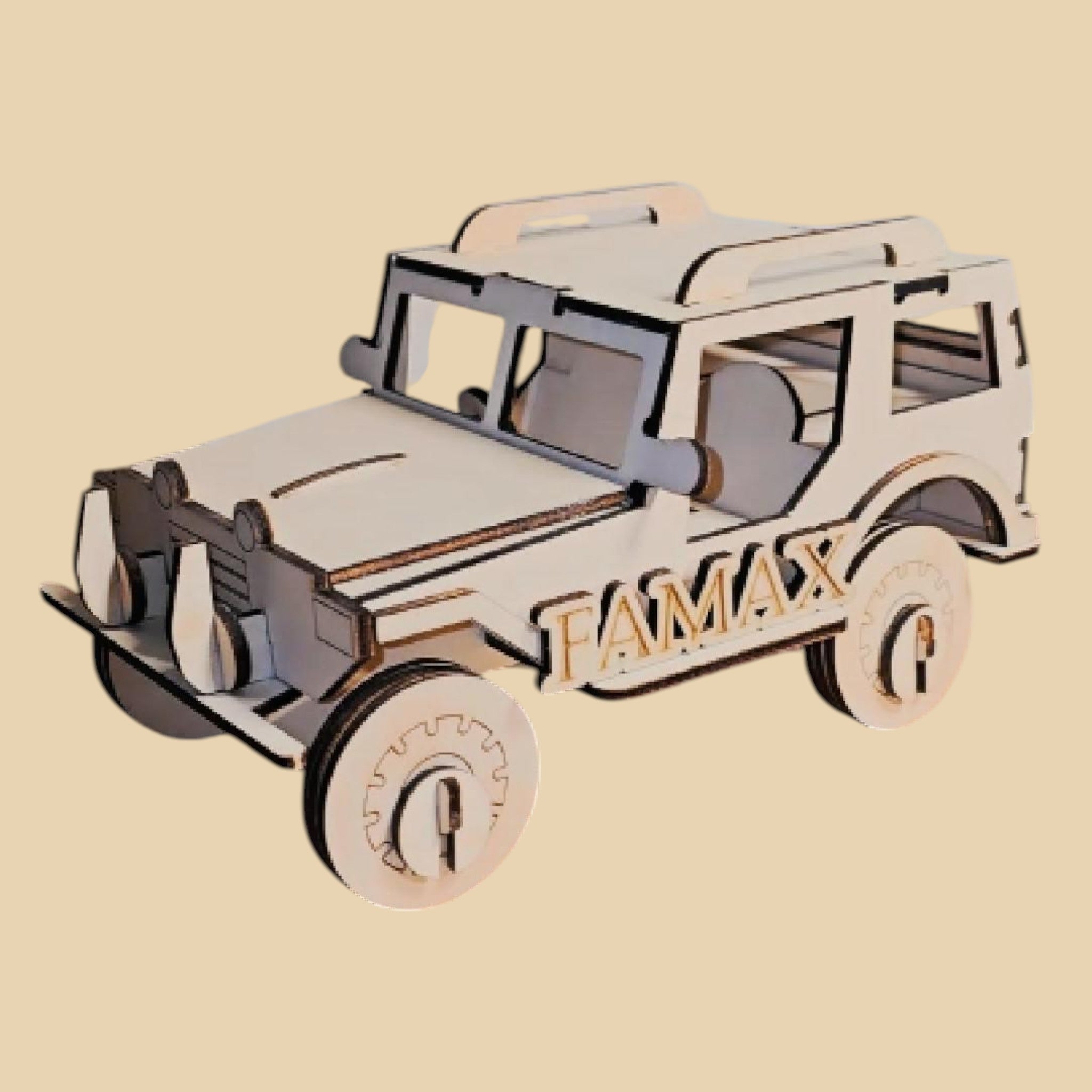 4x4 Aventure – Maquette en bois à monter CREAFAMAX