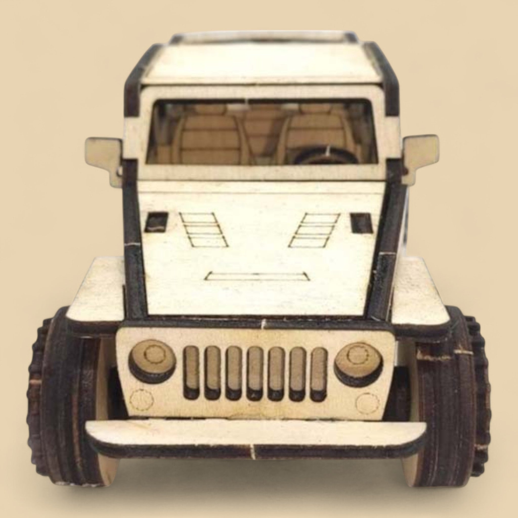 Jeep 4x4 en bois CREAFAMAX