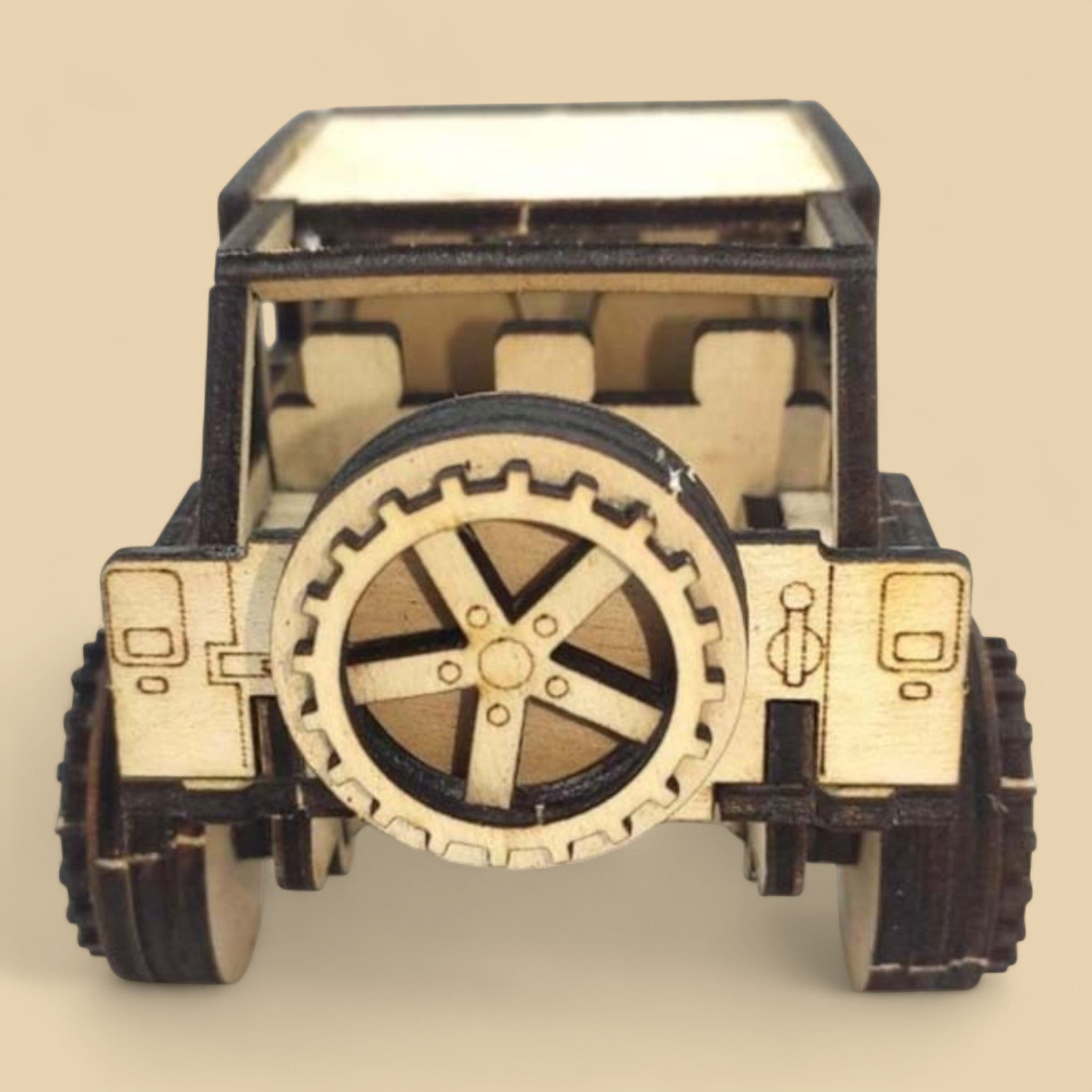 Jeep 4x4 en bois CREAFAMAX