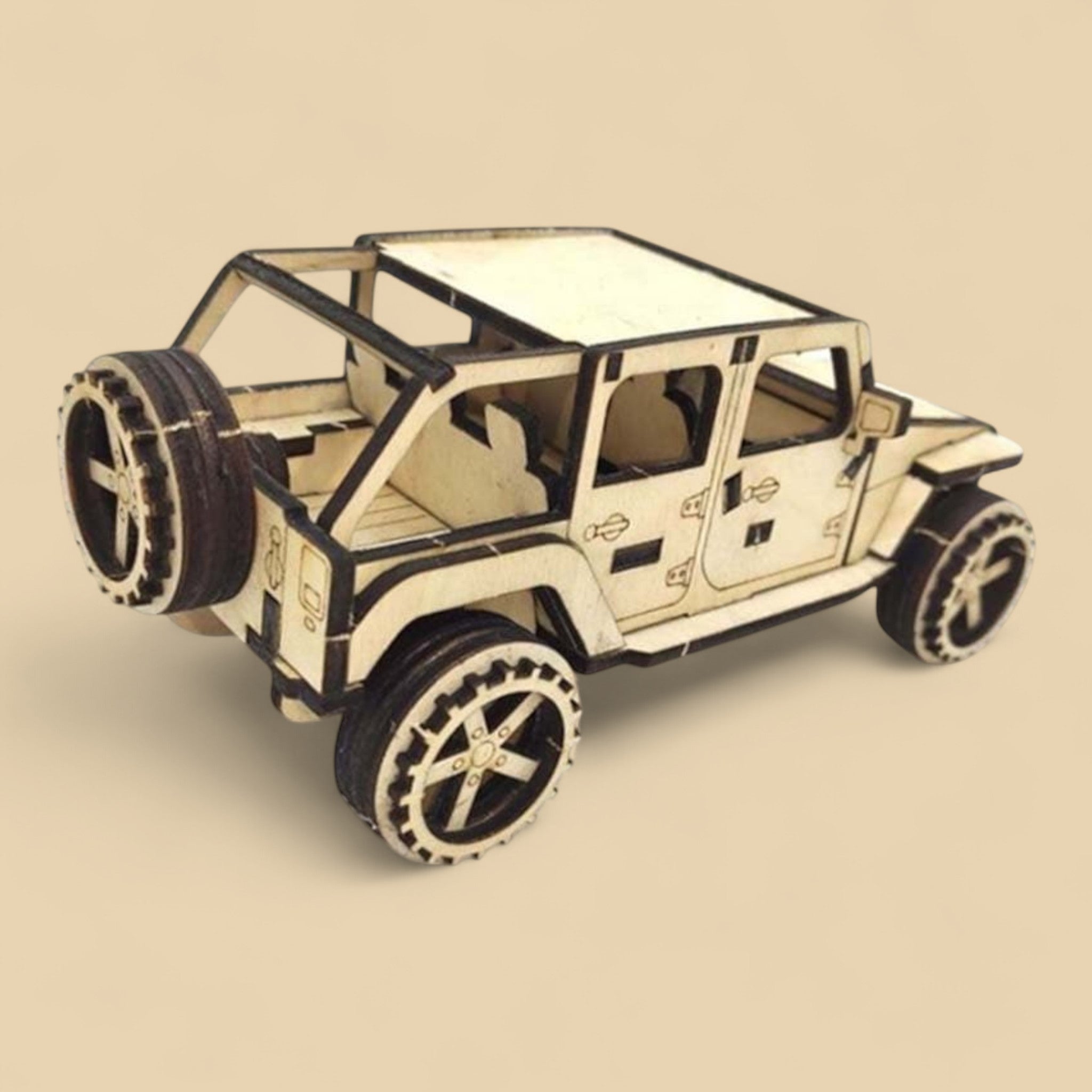 Jeep 4x4 en bois CREAFAMAX