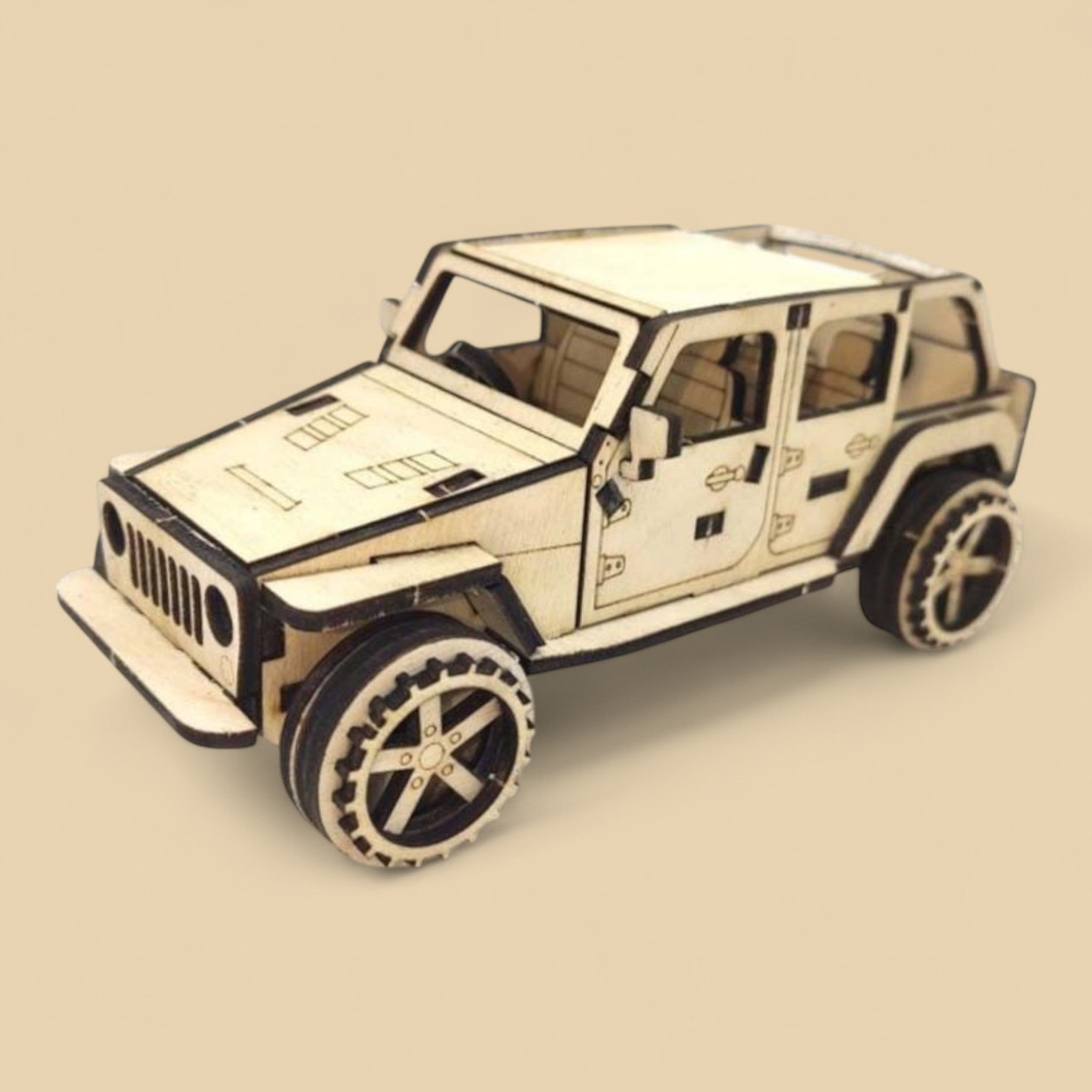 Jeep 4x4 en bois CREAFAMAX