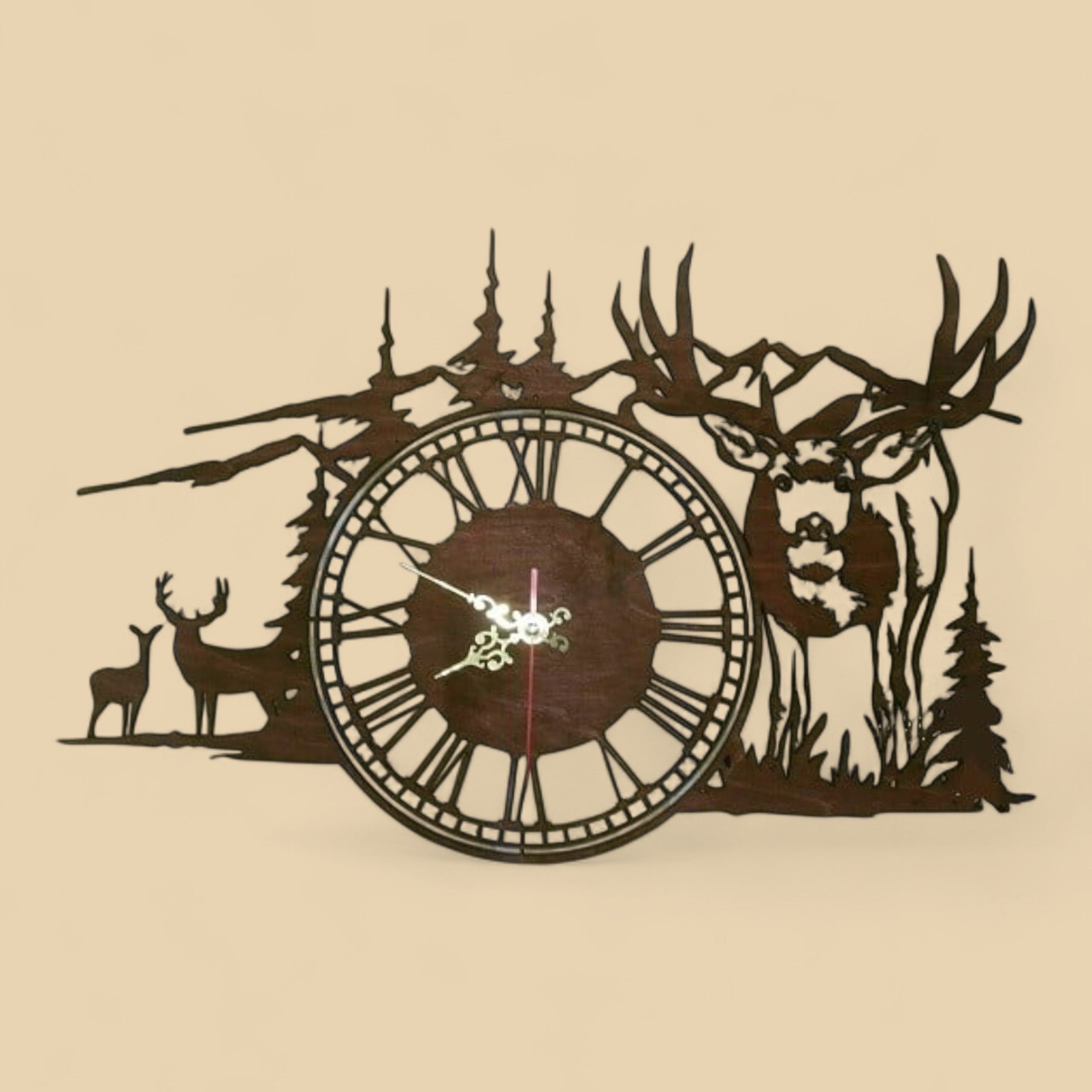 Horloge murale “Cerf des Bois” CREAFAMAX