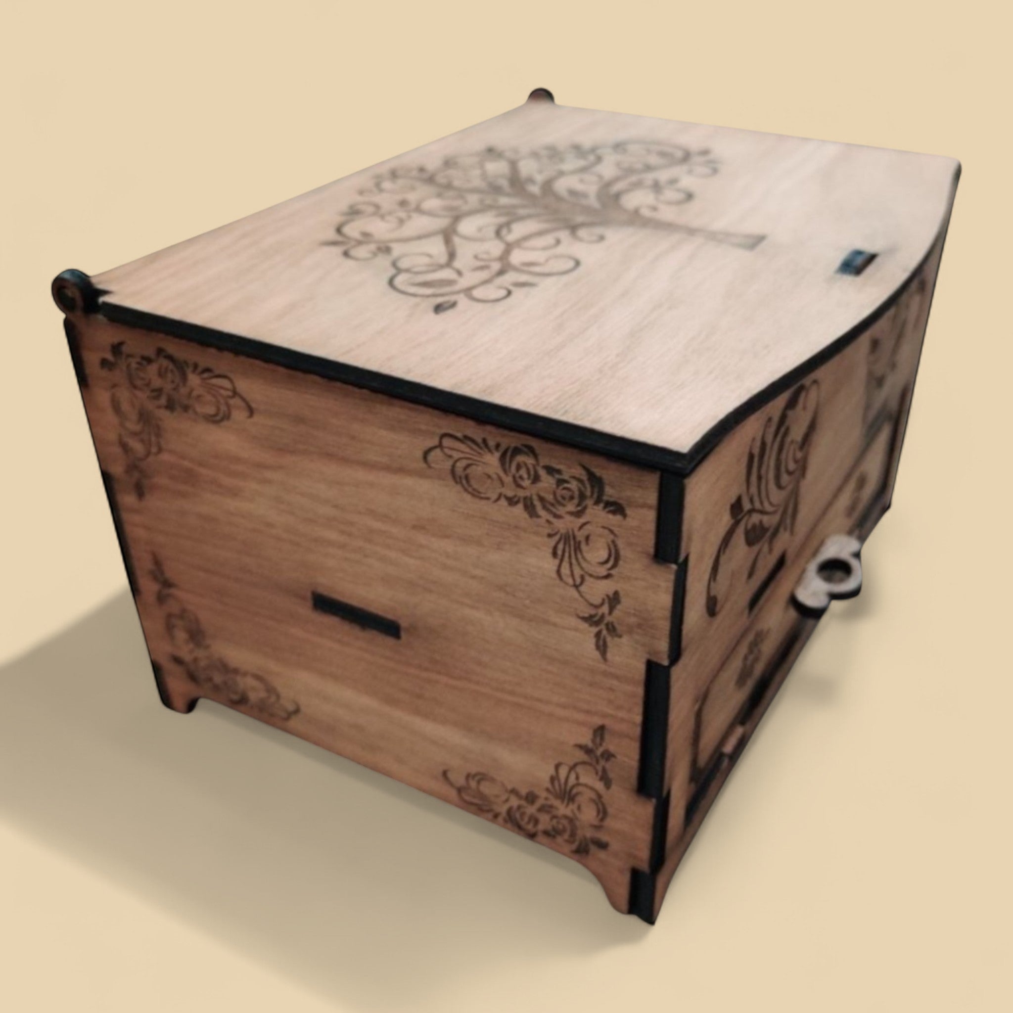 Coffret à tiroir gravé CREAFAMAX