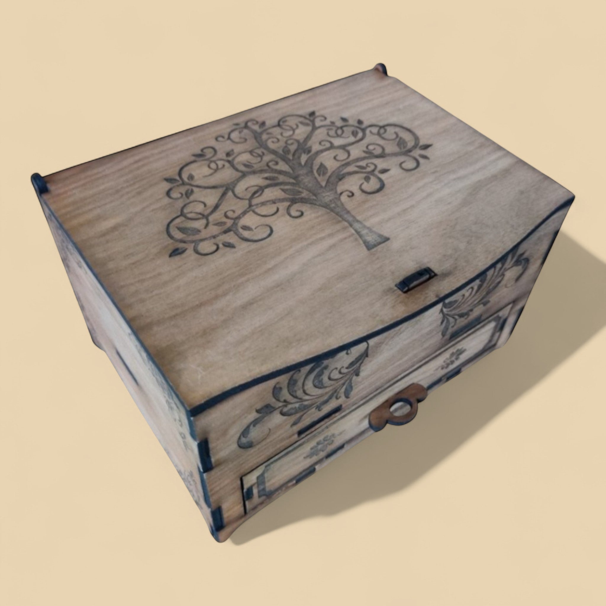 Coffret à tiroir gravé CREAFAMAX