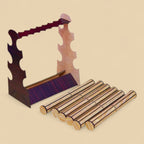 Présentoir à bracelets en bois avec 6 barres amovibles – CFX-DISPLAY-BRACELET-6BAR-3MM