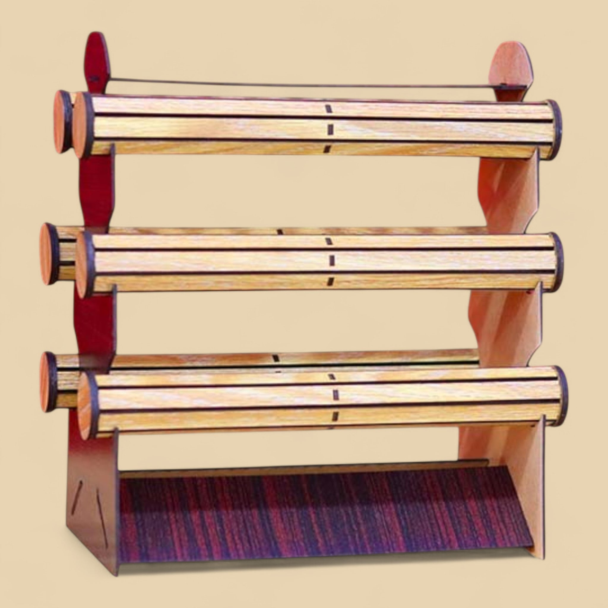 Présentoir à bracelets en bois avec 6 barres amovibles – CFX-DISPLAY-BRACELET-6BAR-3MM