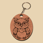 Porte-clés Hibou bois gravé – CFX-KEY-HIBOU-3MM