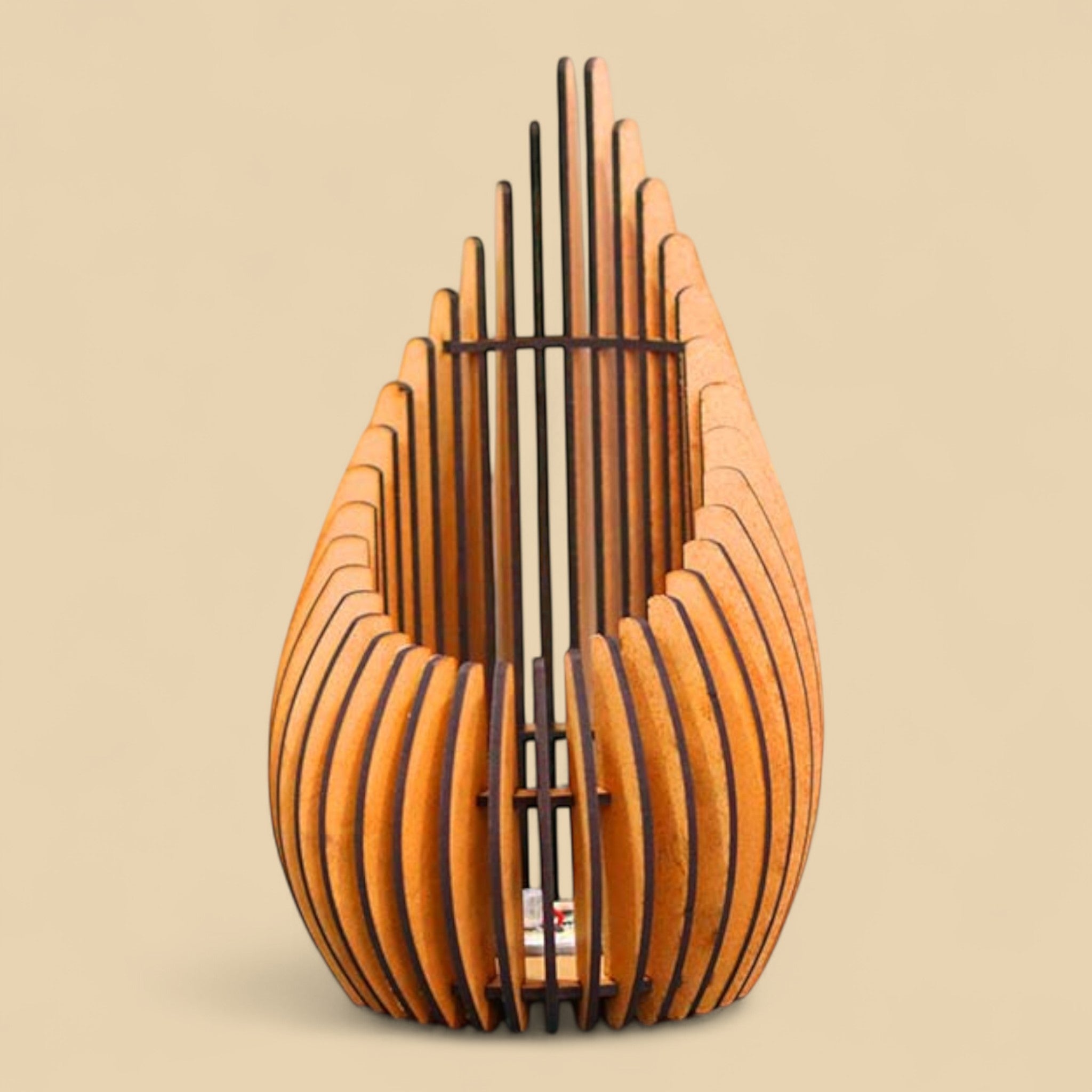 Lampe Goutte Ouverte en bois CREAFAMAX