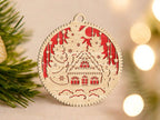 Lot d’Ornements de Noël en Bois CREAFAMAX
