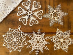 Lot d’Ornements de Noël en Bois CREAFAMAX