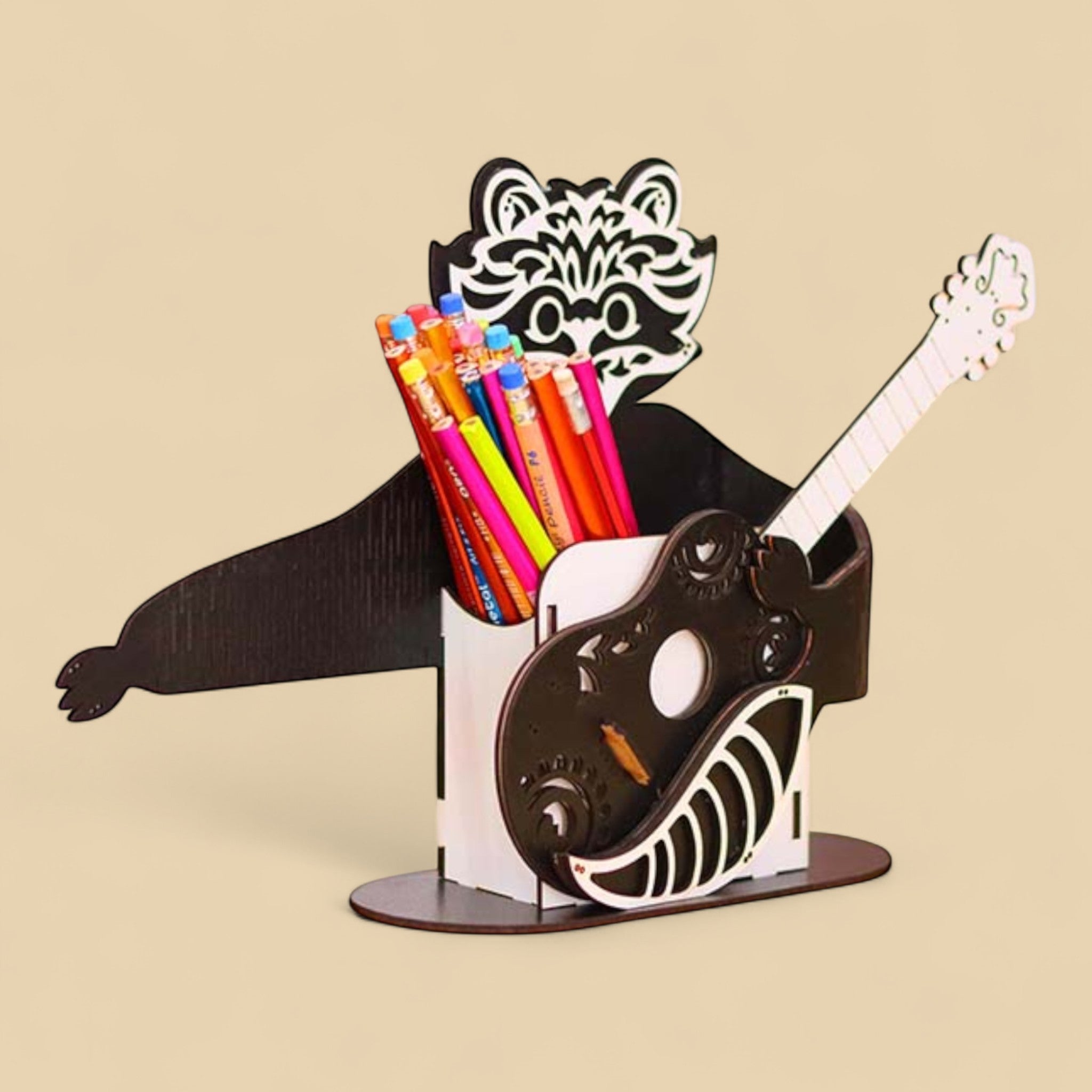 Porte-crayons Animaux – Hibou & Raton CREAFAMAX