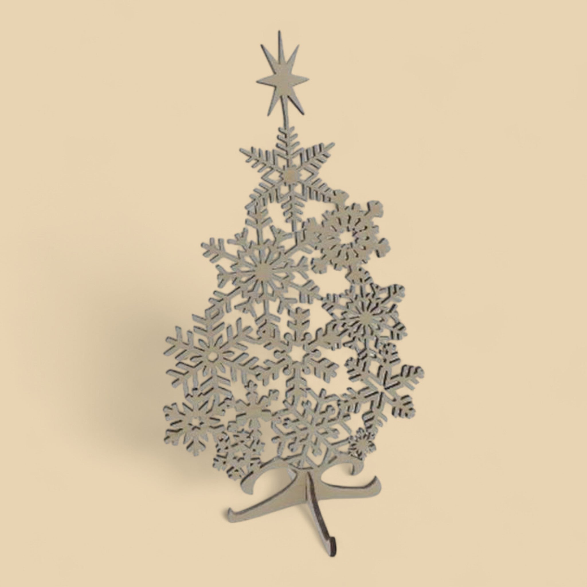 Sapin de Noël décoratif en bois CREAFAMAX