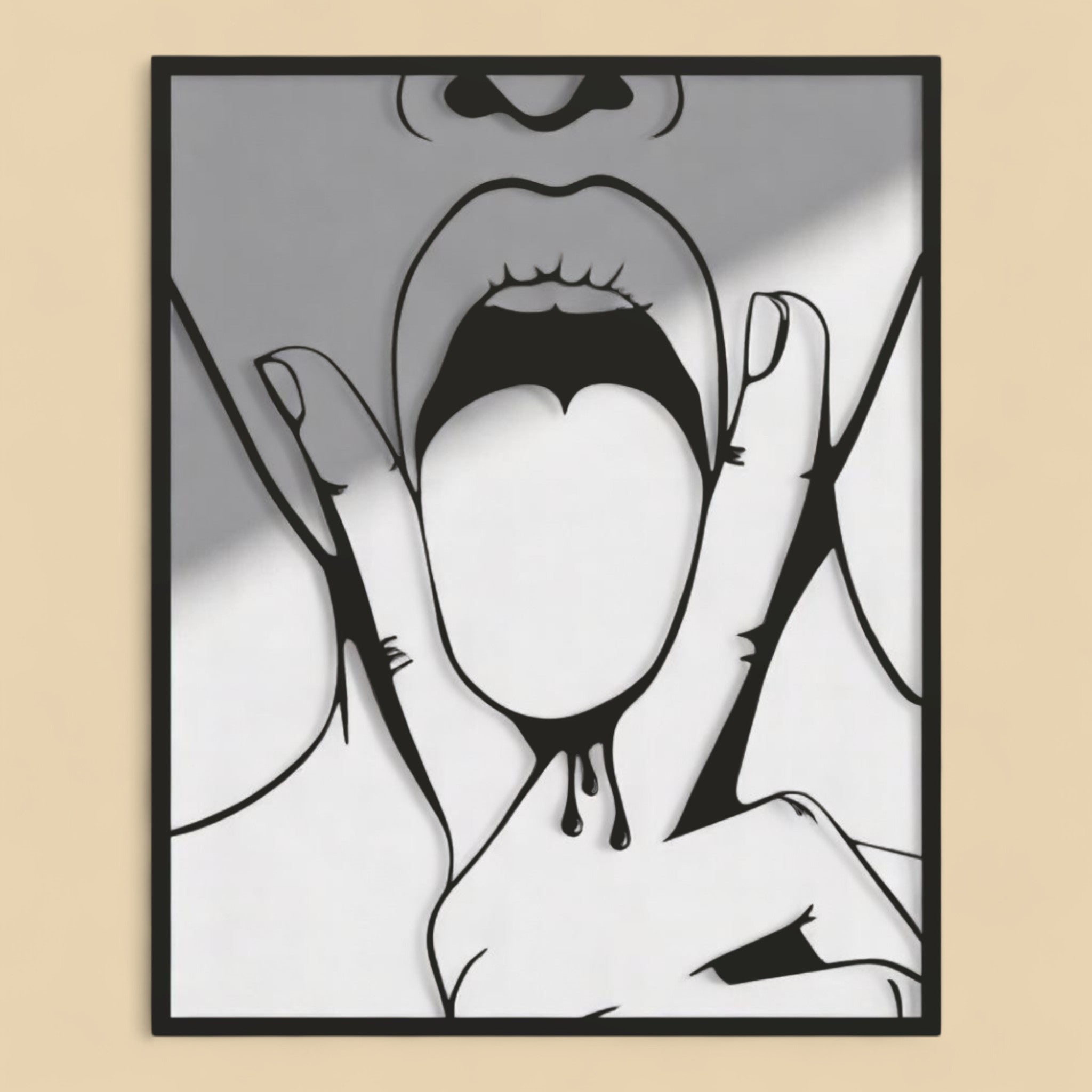 Tableau mural « Silhouette Sensuelle » CREAFAMAX