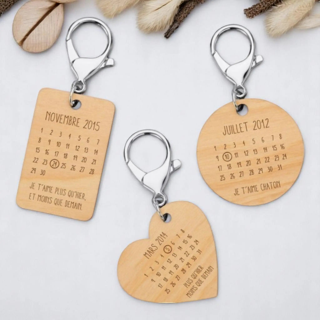 Porte-clé "Date & Message" CREAFAMAX