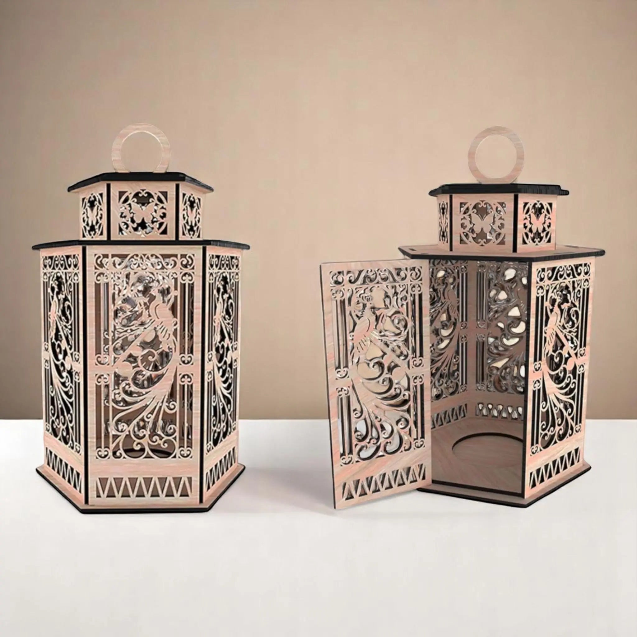 Lanterne Hexagonale "Clarté Royale" CREAFAMAX