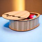 Œuf Élégance – Boîte en bois forme œuf CREAFAMAX