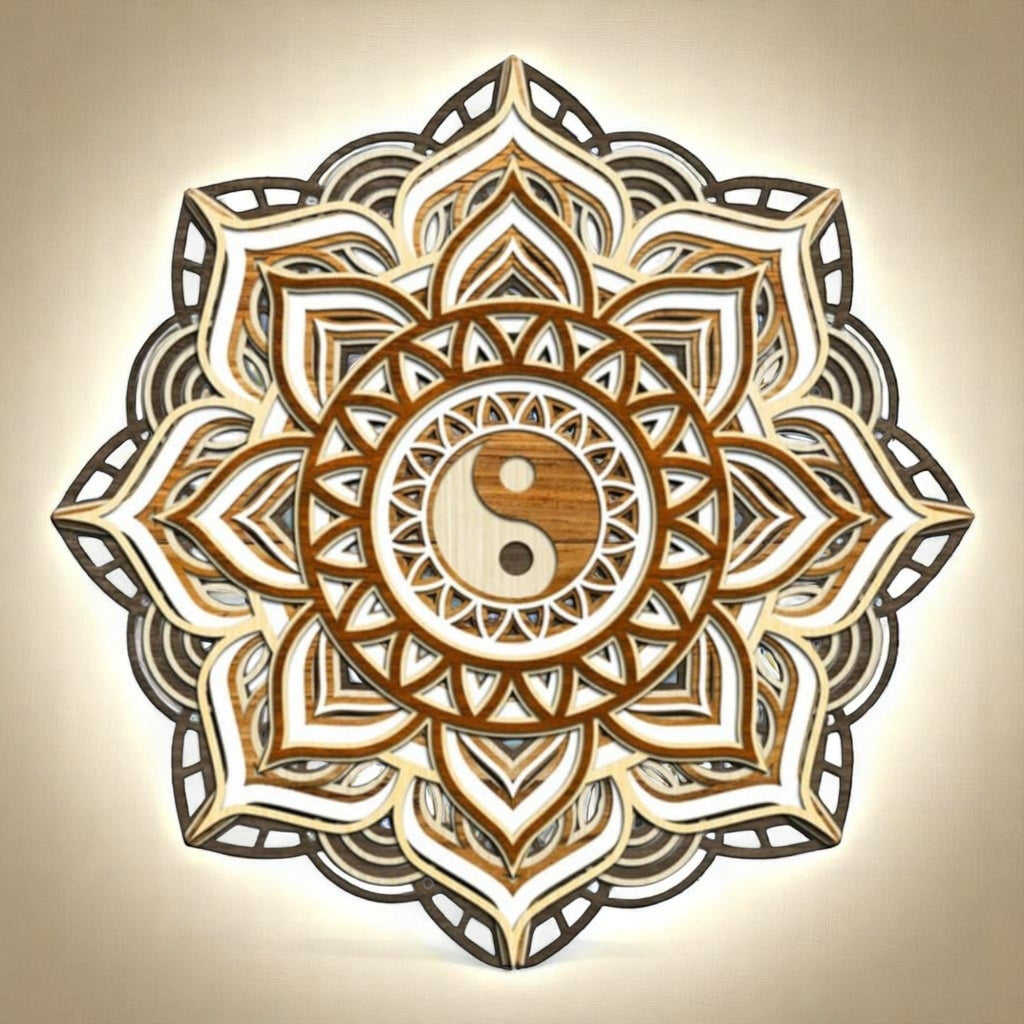 Mandala "Yin-Yang" Équilibre Suprême CREAFAMAX