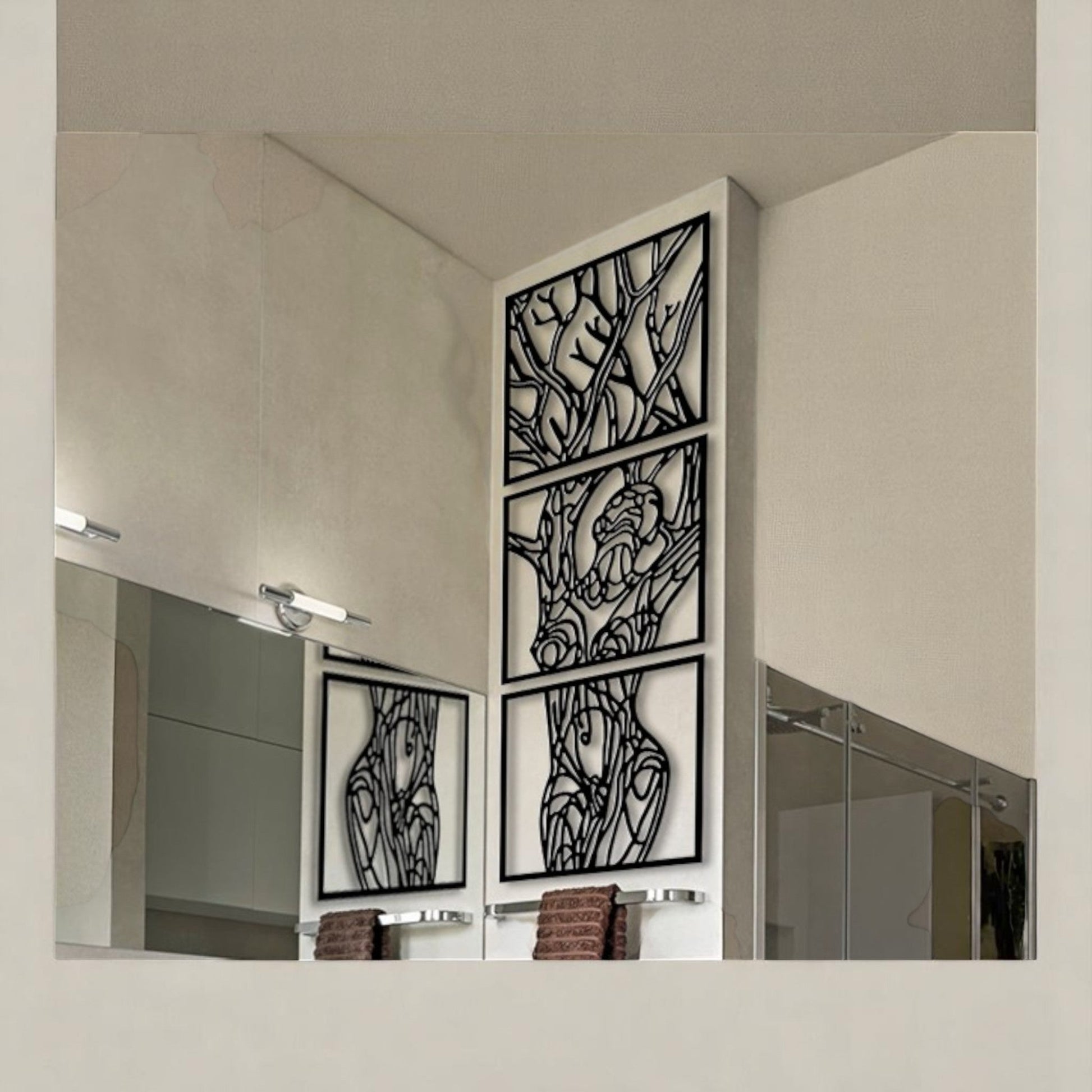 Lot de tableaux "Nature Fractale" CREAFAMAX
