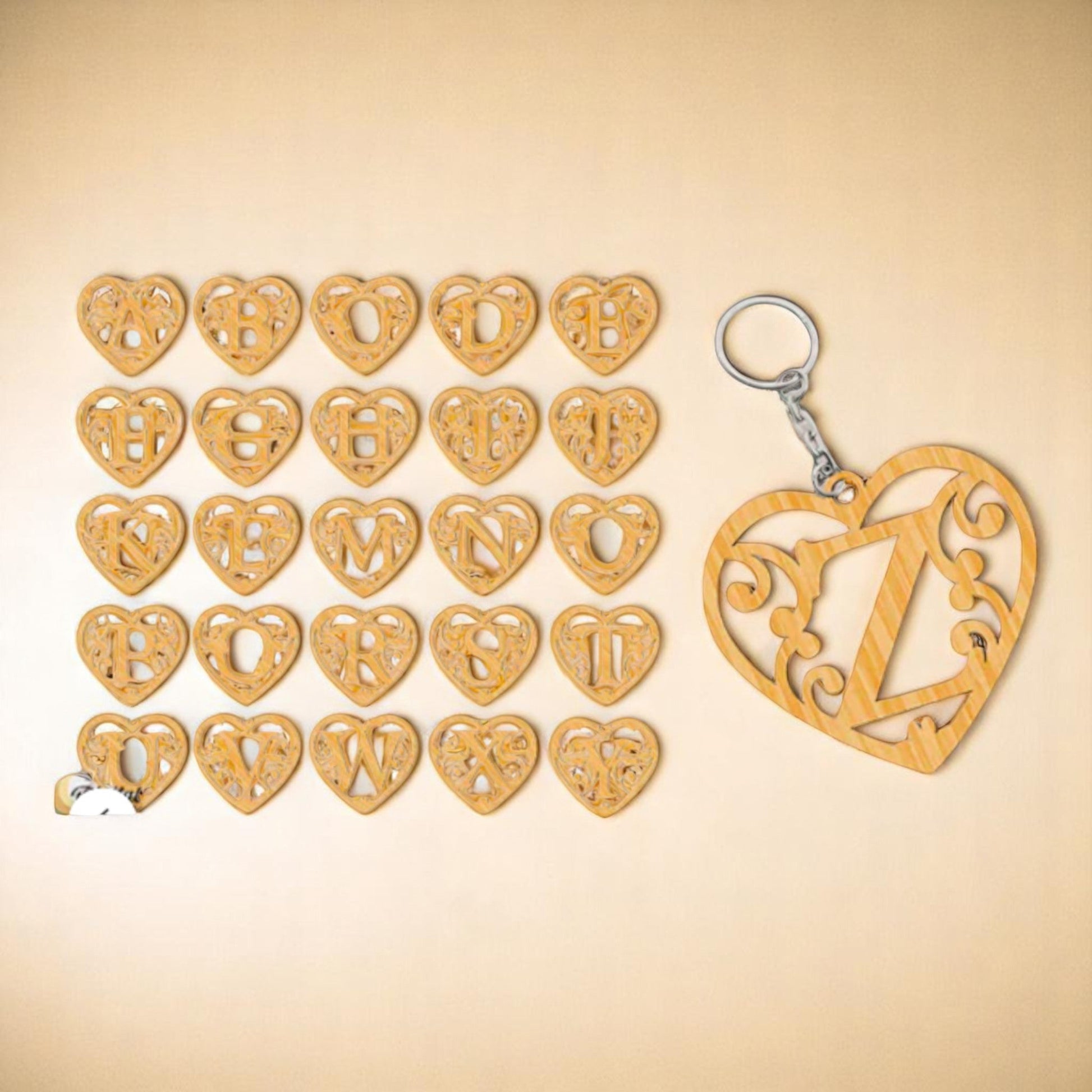 Porte-clé "Alphabet Cœur" CREAFAMAX