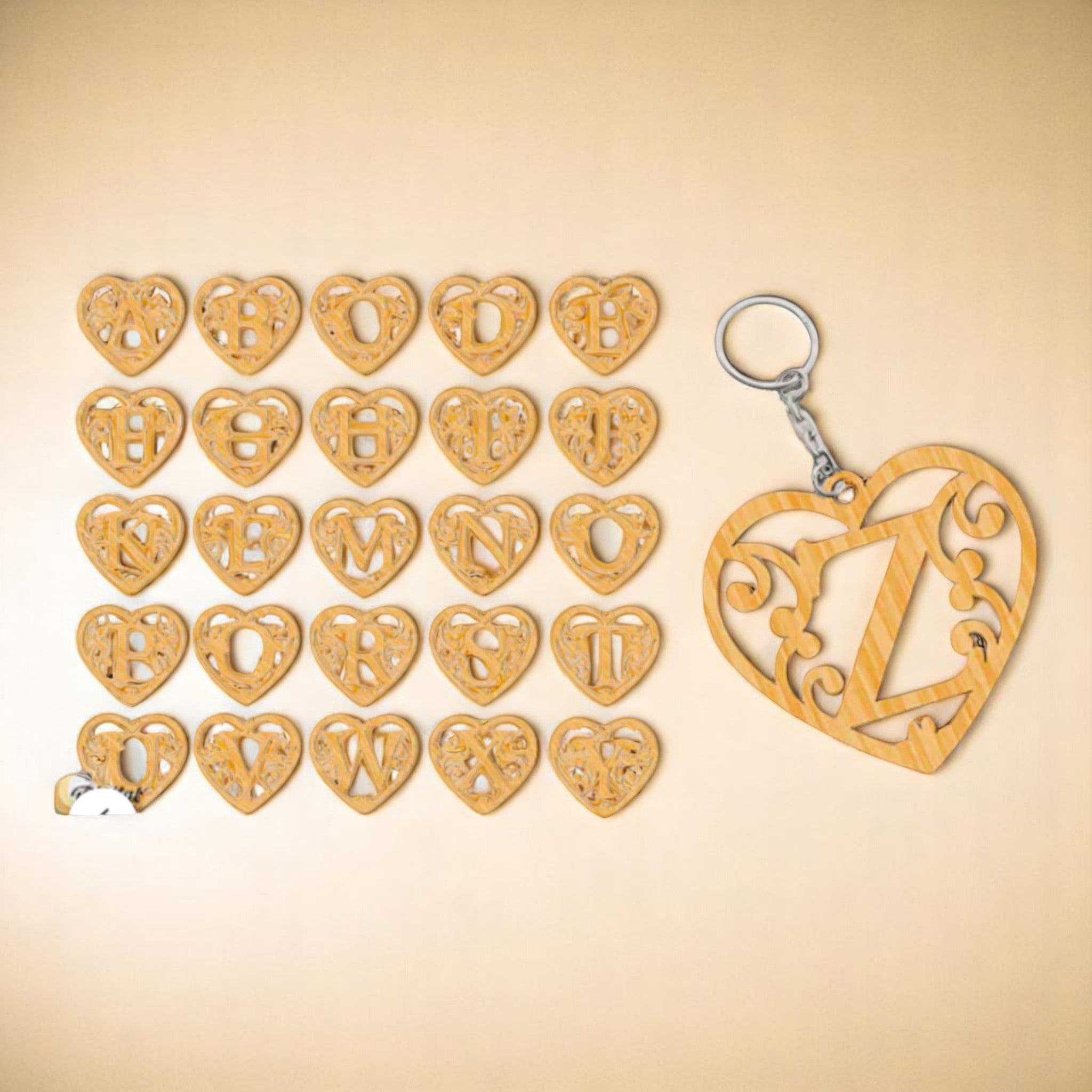 Porte-clé "Alphabet Cœur" CREAFAMAX