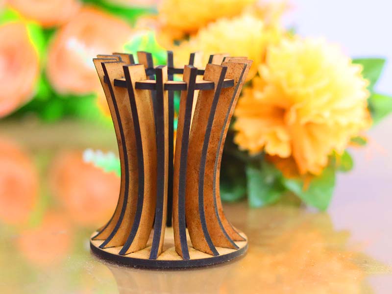 Tige Curve – Vase en bois CREAFAMAX