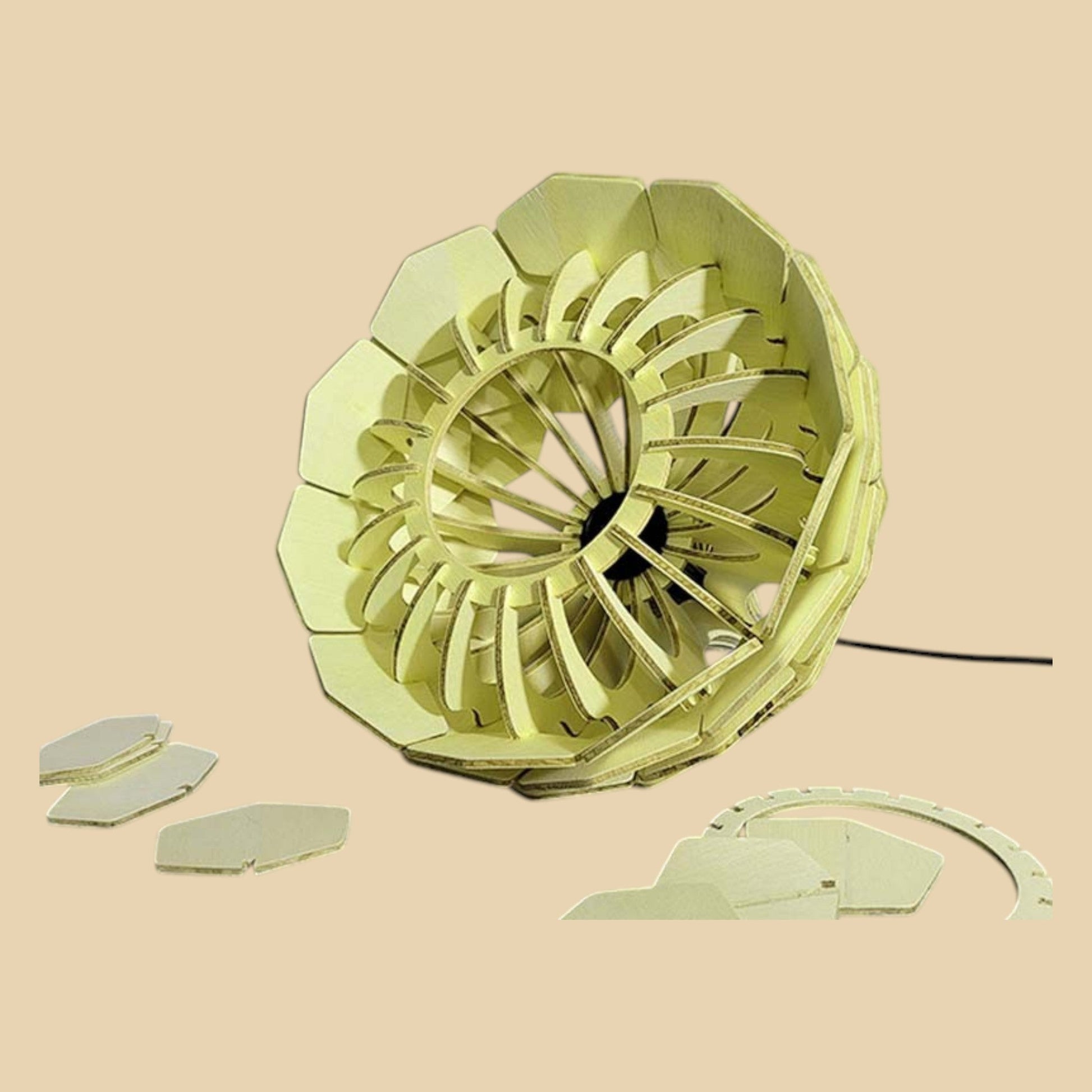 Floraison – Suspension en bois effet pétales CREAFAMAX