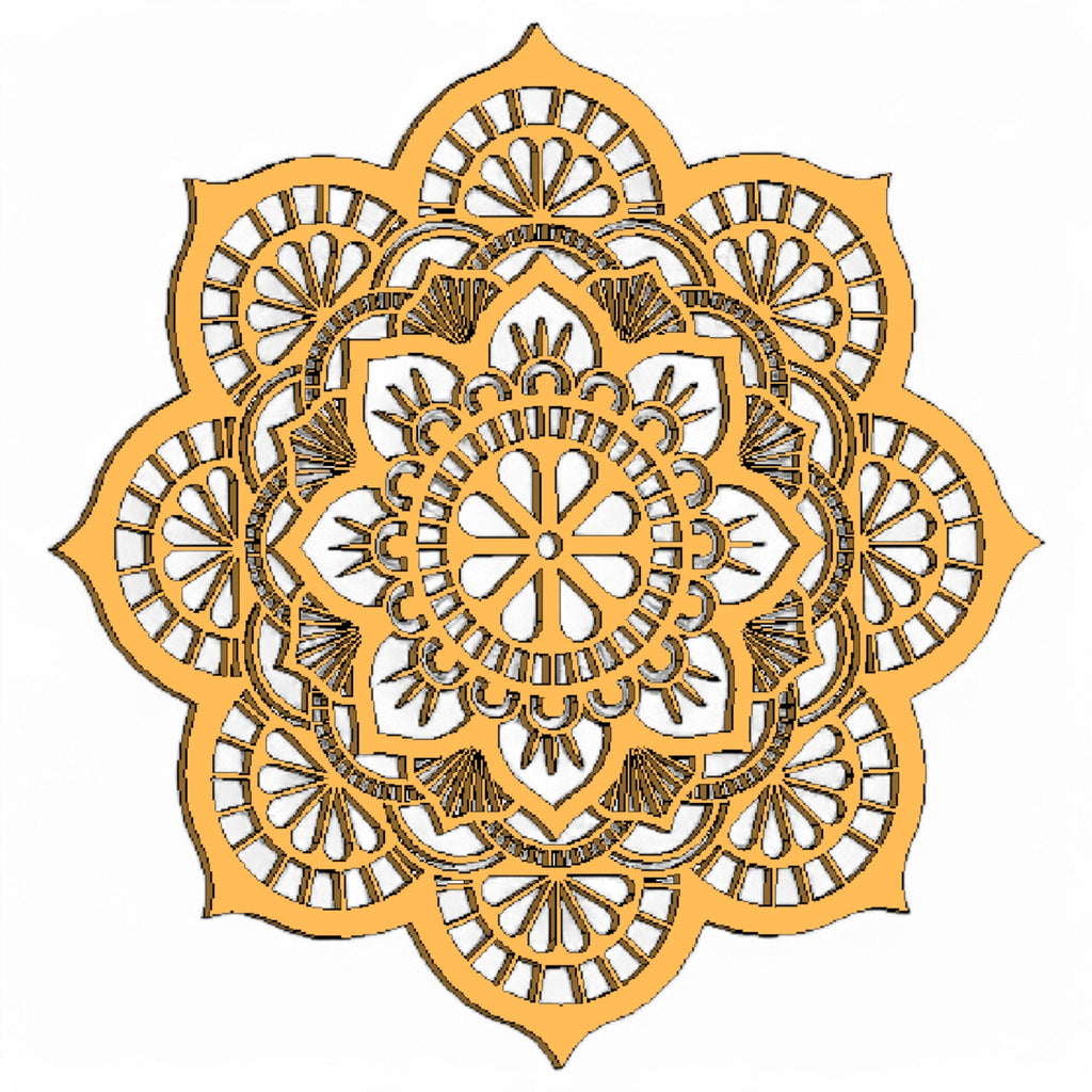 Mandala "Soleil Doré" CREAFAMAX