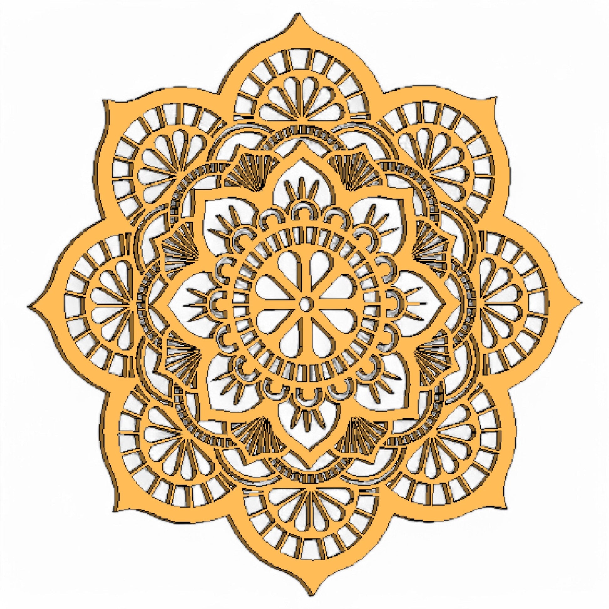 Mandala "Soleil Doré" CREAFAMAX