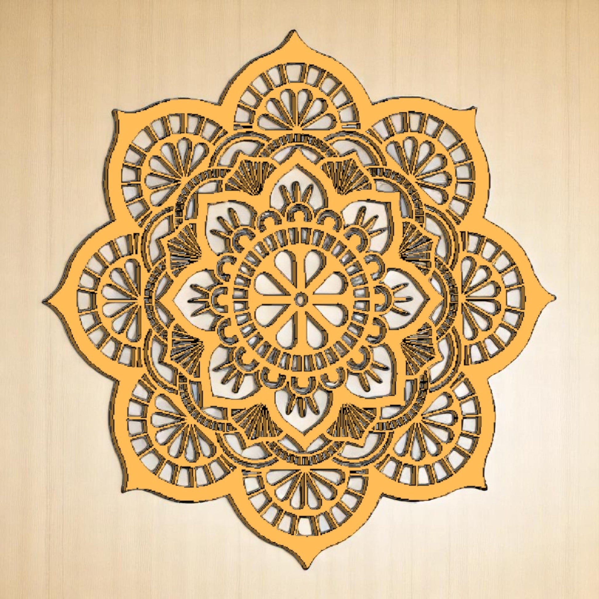 Mandala "Soleil Doré" CREAFAMAX
