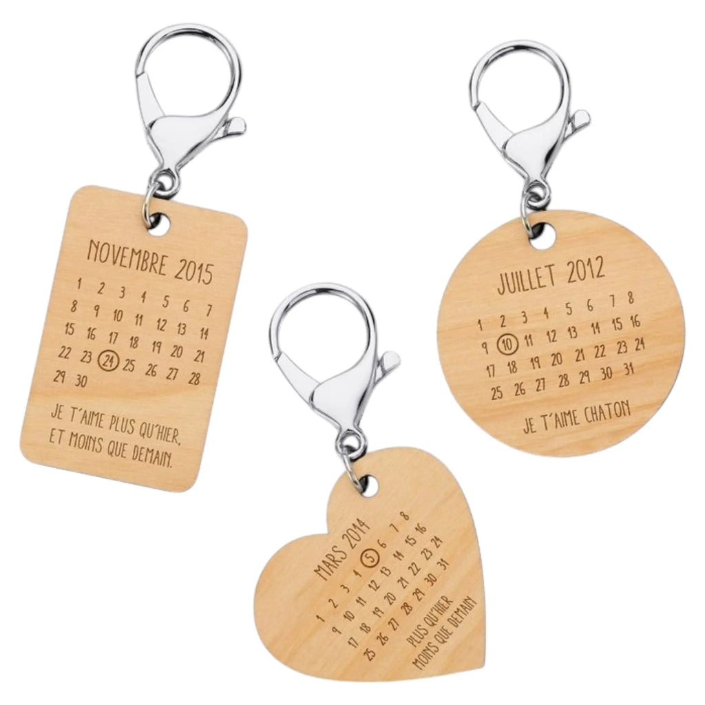 Porte-clé "Date & Message" CREAFAMAX