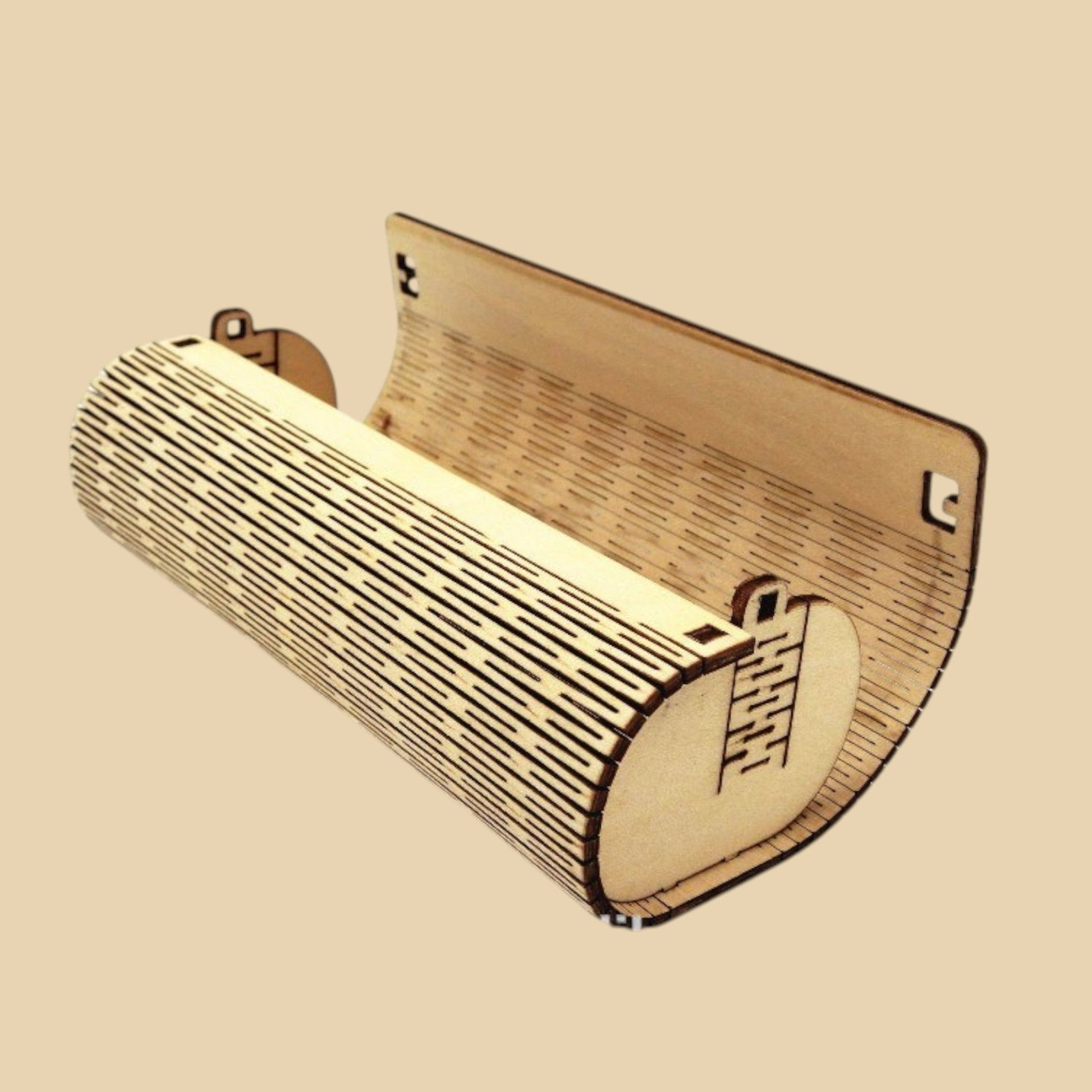 Support mural rouleau bois – Modèle flexible et design CREAFAMAX